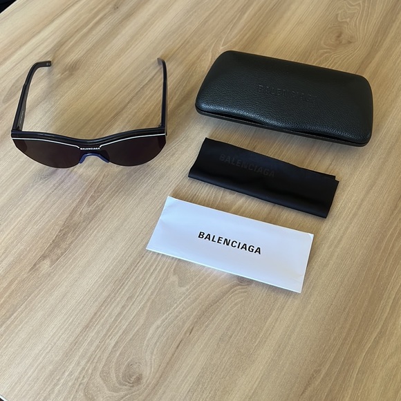 Blue White Balenciaga BB0004S 010 - Picture 3 of 6